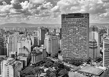 Sao Paulo Aerial Skyline