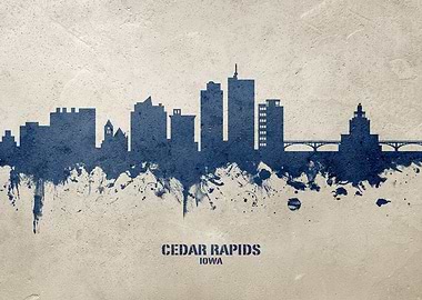 Cedar Rapids Skyline Iowa