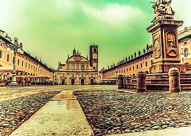 The stunning Piazza Ducale