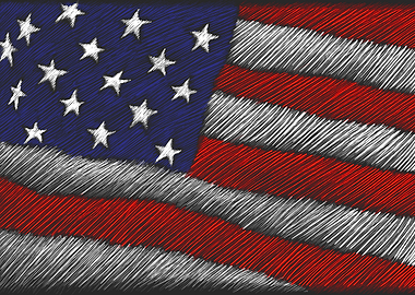 American flag illustration