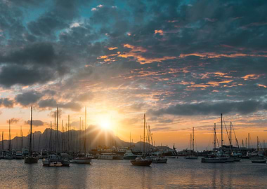 Beautiful Sunset Over Mont