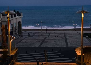Lamppost on the Ocean