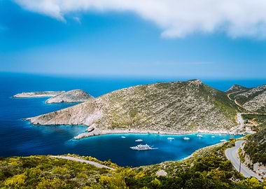 Beautiful Blue Sea Bay Of