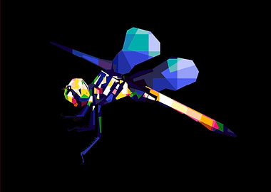 Dragonfly Pop Art