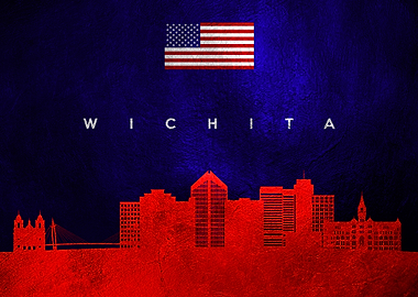Wichita Kansas Skyline