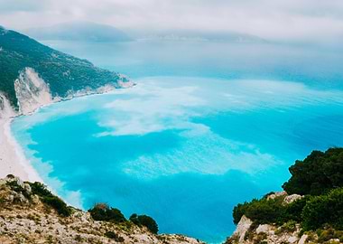 Azure Water Of Myrtos Beac