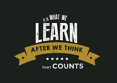 we learn after we think