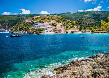 Beautiful Blue Bay In Asso