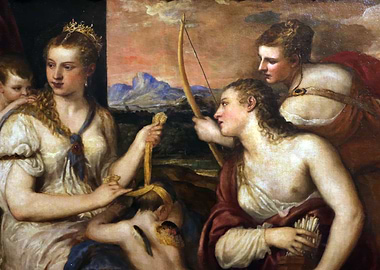 Tiziano Venus Blindfolding