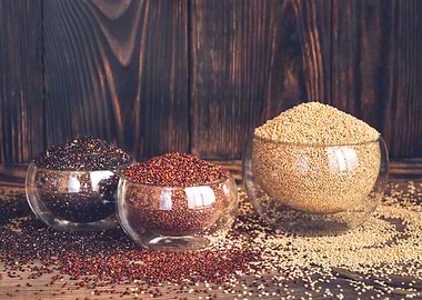 Different kinds of quinoa