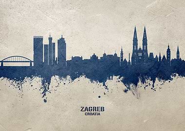 Zagreb Skyline Croatia