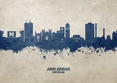 Ann Arbor Skyline Michigan
