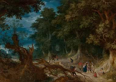 Wooded Landscape with Gips