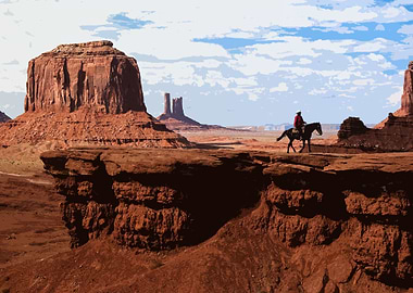 Monument Valley Cowboy