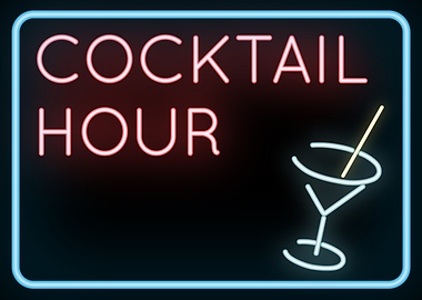 Cocktail Hour Neon Sign