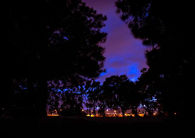 Brightly colored sunrise