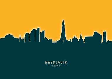 Reykjavik Skyline Iceland