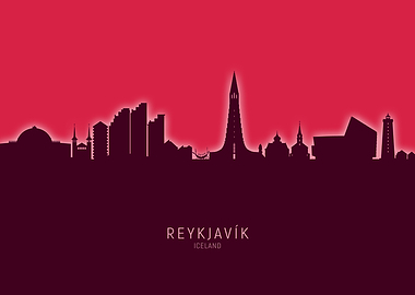 Reykjavik Skyline Iceland