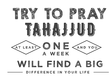try to pray tahajjud