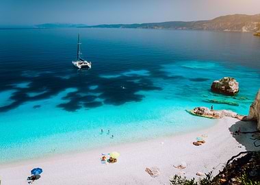 Amazing Fteri Beach On Kef