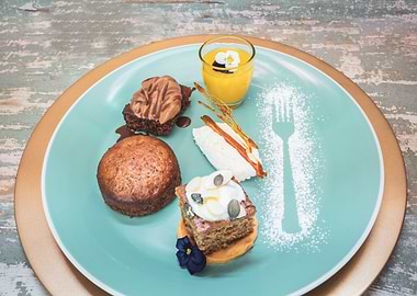 Various sweet desserts