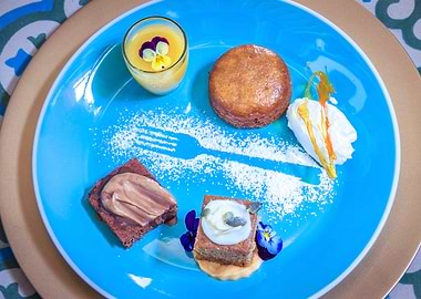 Various sweet desserts