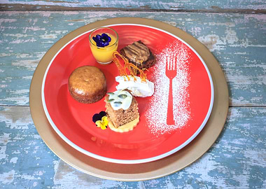 Various sweet desserts