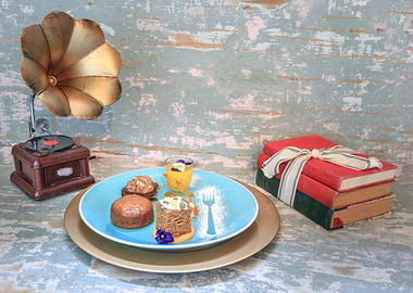 Various sweet desserts