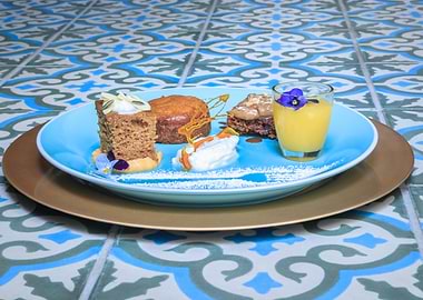 Various sweet desserts