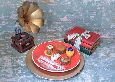 Various sweet desserts