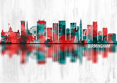 Birmingham England Skyline