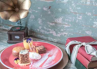 Various sweet desserts