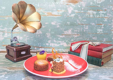 Various sweet desserts