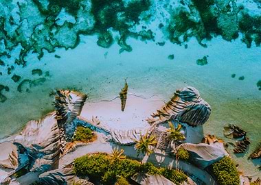 Aerial Photo Of Coastline