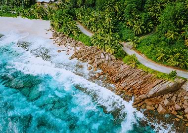 Aerial Photo Of Coastal Ro