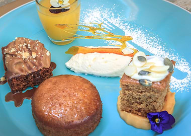 Various sweet desserts