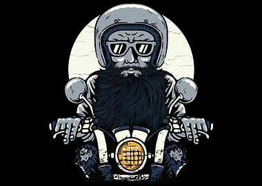 Biker Rider detailed art