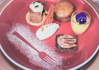 Various sweet desserts