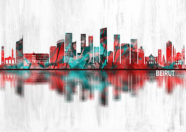 Beirut Lebanon Skyline