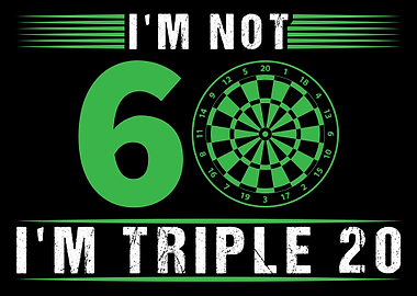 60th Birthday Gift Darts