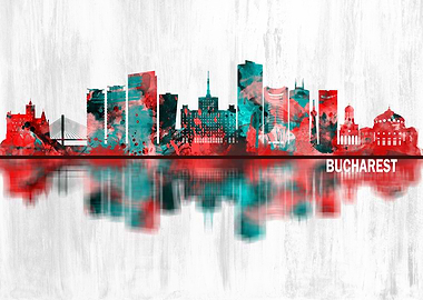 Bucharest Romania Skyline