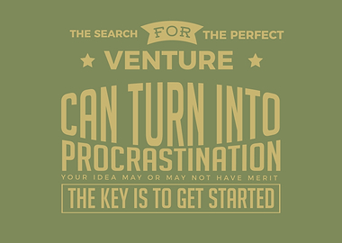 The key is to get started