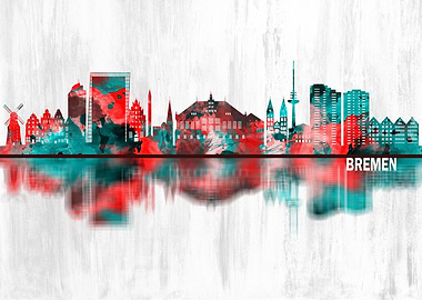 Bremen Germany Skyline