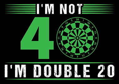 40th Birthday Gift Darts
