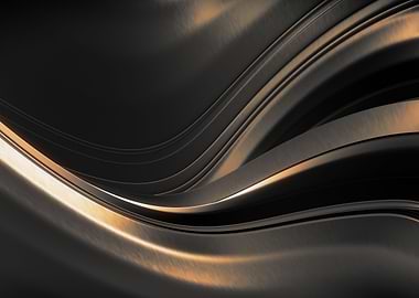 Dark Gold Abstraction