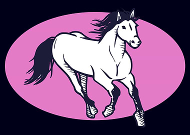 Horse and Pink