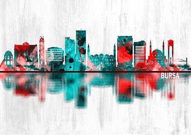 Bursa Turkey Skyline