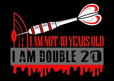 Double 20 Darts Birthday