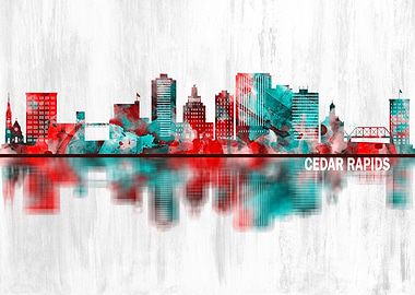 Cedar Rapids Iowa Skyline