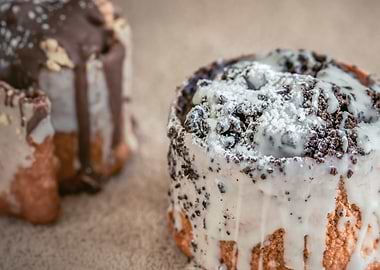 Chocolate pastry swirls